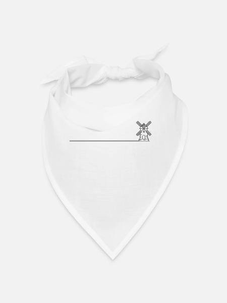 Windmühle Mühle Symbol - Snusnäsduk - vit