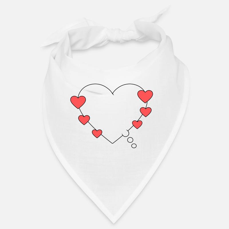 Bulle de pensée avec cœur Bandana