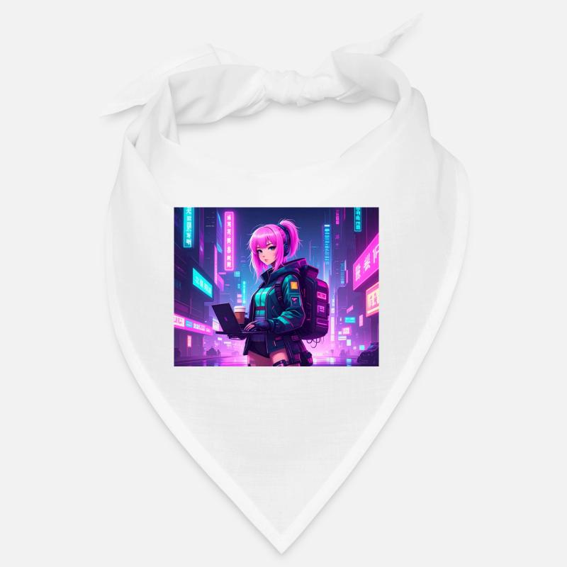 Neon Hacker Girl – Prêt à coder et à conquérir Bandana