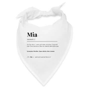 Mia - Bandana - Weiß - Vorne