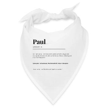 Paul - Bandana - Weiß - Vorne