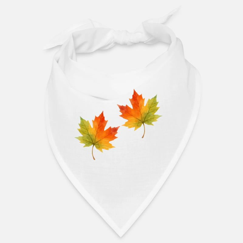 Leaf Maple Leaf Watercolor 2 Bandana