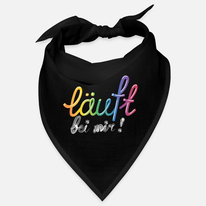 Läuft bei mir! Regenbogen Bandana