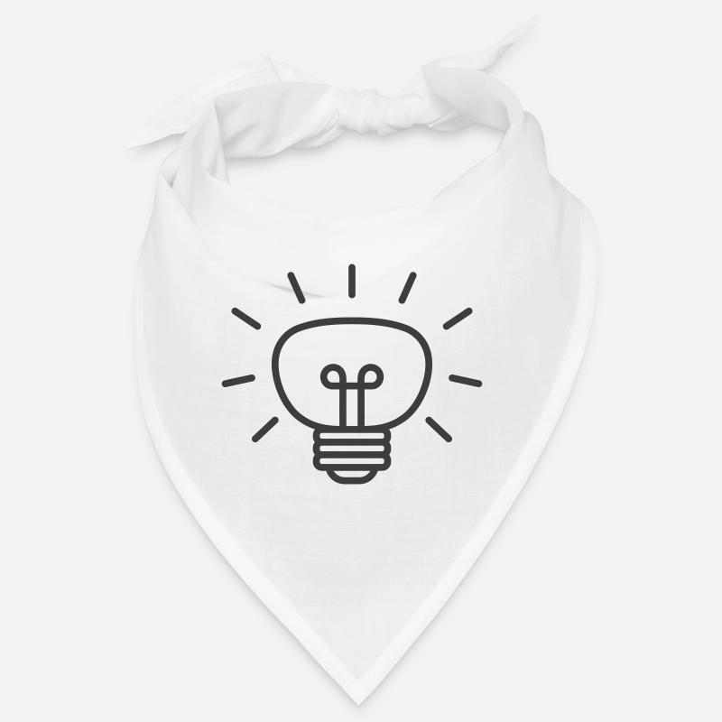Icône de ligne d’ampoule lumineuse Bandana