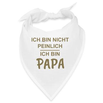 Papa Teenager ich bin nicht peinlich ich bin Papa - Bandana - Weiß - Vorne