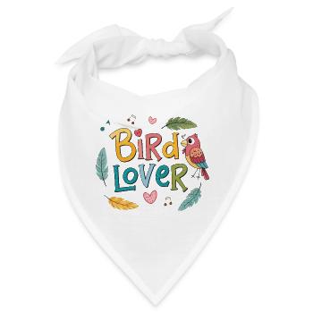 Regenbogen-Vogel-Liebhaber - Bandana - Weiß - Vorne