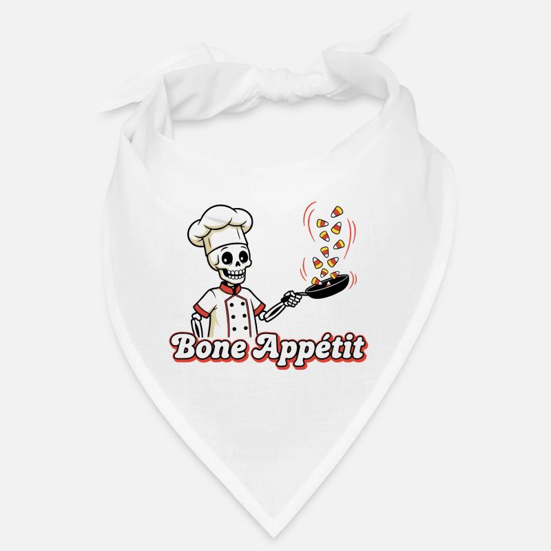 Skull Chef with Candy Snake Design Bandana