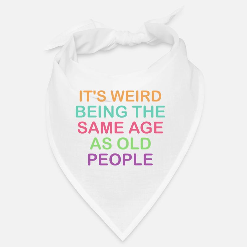 Humorous Age Comparison Design Bandana