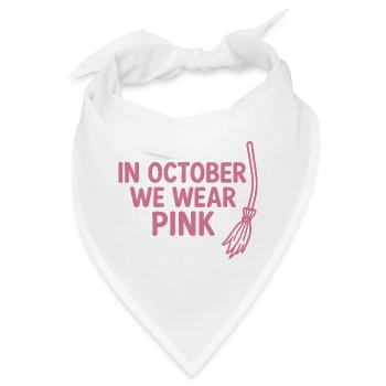 In October We Wear Pink - Bandana - Weiß - Vorne