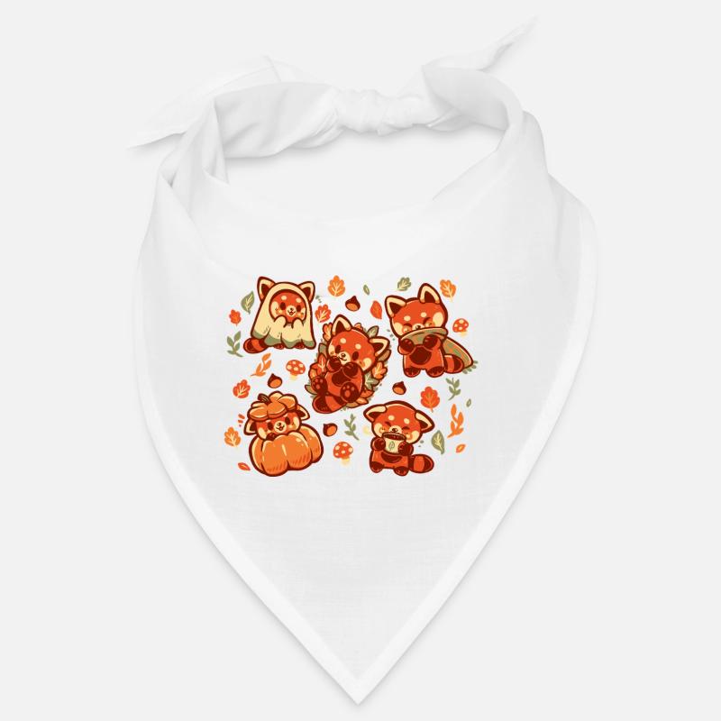 Roter Panda Herbstzeit Bandana