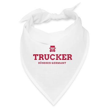 Truckers Gegen Gewalt - Bandana - Weiß - Vorne