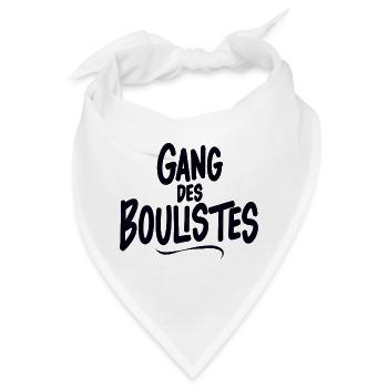Pétanque, Pétanque-Fan, Bowler - Bandana - Weiß - Vorne