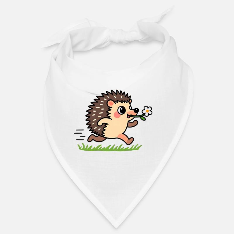 Hérisson avec une fleur Bandana