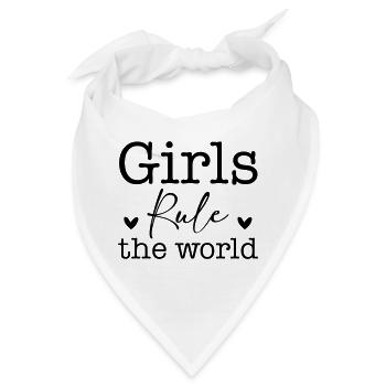 Girls Rule The World SVG – Girlpower Design - Bandana - Weiß - Vorne