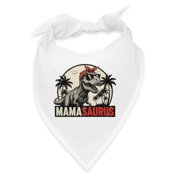 Mamasaurus – Cooles T-Rex Design für Mütter - Bandana - Weiß - Vorne