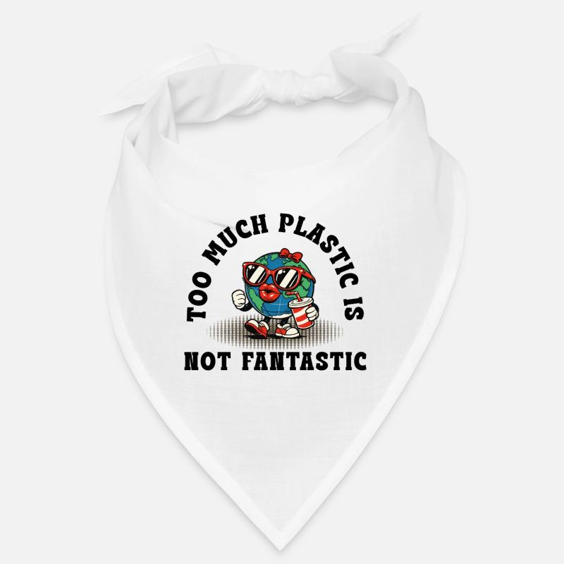 Plastic Is Not Fantastic – Retro Umwelt Statement Bandana