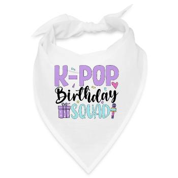 K Pop Birthday Squad - Bandana - Weiß - Vorne