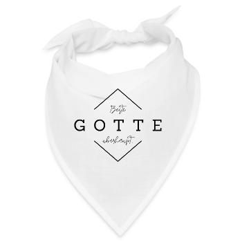 Beste Gotte - Geschenk Patentante, Gotti - Bandana - Weiß - Vorne