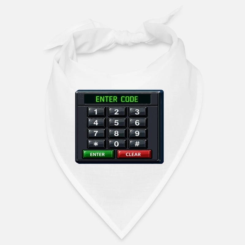 Enter Code Keypad Neon Bandana