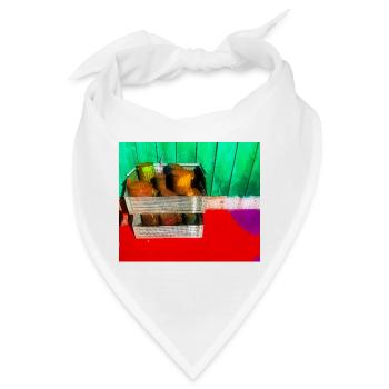 Bunte Farbtöpfe Straßenkunst - Bandana - Weiß - Vorne