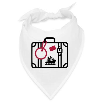 Koffer Reise Kreuzfahrt Urlaub - Bandana - Weiß - Vorne