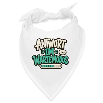 ANTWORT IM WARTEMODUS - Bandana - Weiß - Vorne