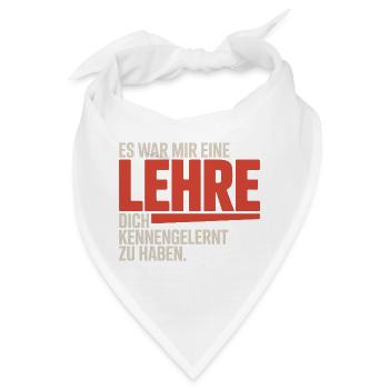 Lehre Dich Kennenzulernen Ex Freund Trennung Ex - Bandana - Weiß - Vorne