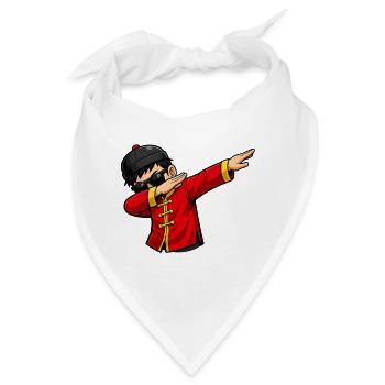 Dabbing Chinese - Bandana - Weiß - Vorne