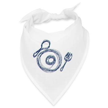 Kreatives Besteck Design - Bandana - Weiß - Vorne