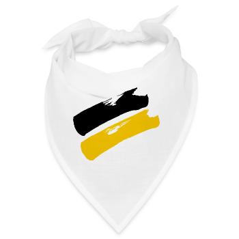 Baden-Württemberg Flagge  - Bandana - Weiß - Vorne