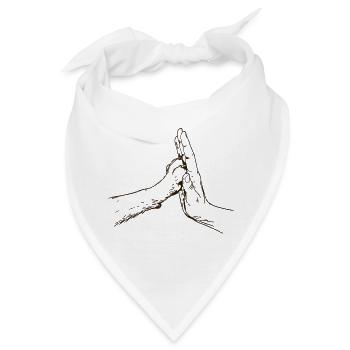 hand-pfote - Bandana - Weiß - Vorne