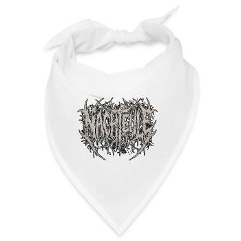 Heavy Metal Nachteule - Bandana - Weiß - Vorne