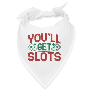Gambling Fan You´ll Get Slots Casino - Bandana - Weiß - Vorne