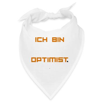 ICH_BIN_OPTIMIST-_ Part 1 - Bandana - Weiß - Vorne