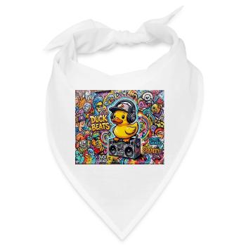 Duck Beats Graffiti DJ - Bandana - Weiß - Vorne