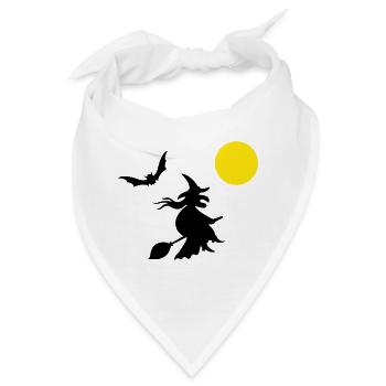 hexe_halloween - Bandana - Weiß - Vorne