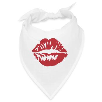 Lips - Bandana - Weiß - Vorne