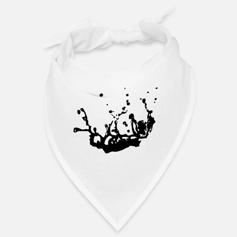 Wassertropfen - Bandana - Weiß