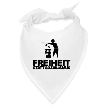 Freiheit statt Sozialismus - Bandana - Weiß - Vorne