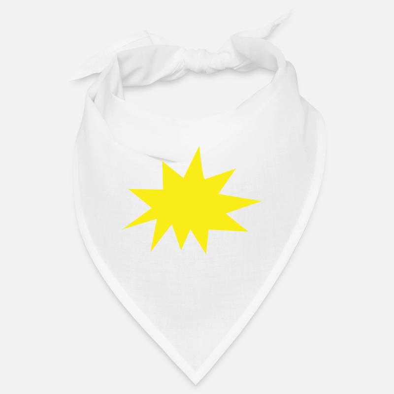 Hintergrund Gelb Explosion Stern Bandana