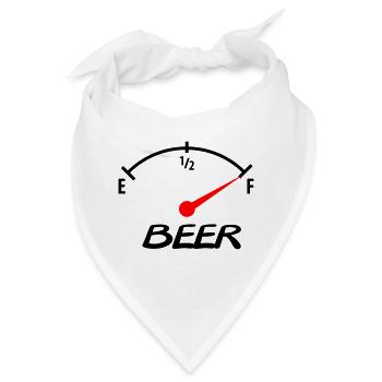 beer - Bandana - Weiß - Vorne
