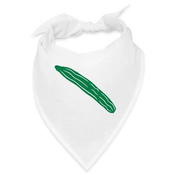 gurke - cucumber 1col - Bandana - Weiß - Vorne
