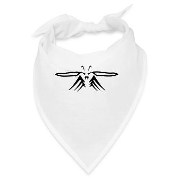 Wespe - Bandana - Weiß - Vorne