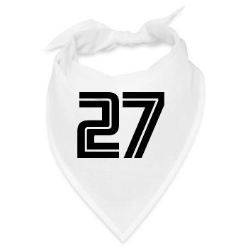27 - Bandana - Weiß - Vorne