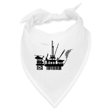 Ölplattform / offshore oil rig (2c) - Bandana - Weiß - Vorne