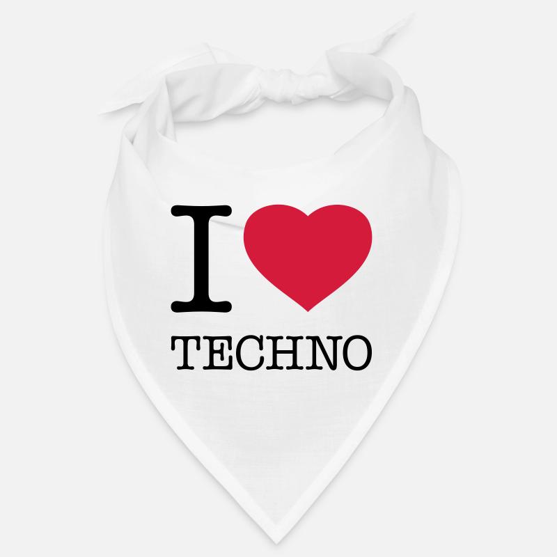 I LOVE TECHNO Bandana