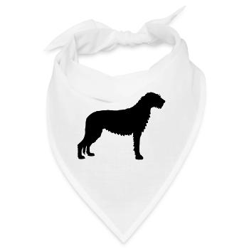 Irish Wolfhound - Bandana - Weiß - Vorne