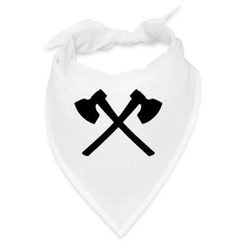 Axt - Bandana - Weiß - Vorne