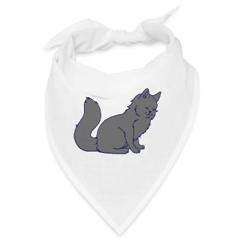 cat - Bandana - Weiß - Vorne
