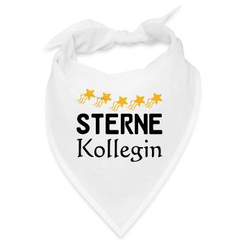 Sterne Kollegin Geschenk - Bandana - Weiß - Vorne